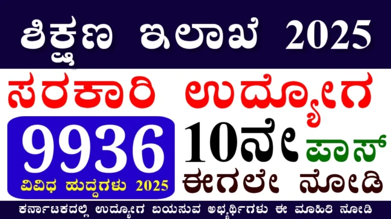 Higher Education Department Karnataka Recruitment 2025