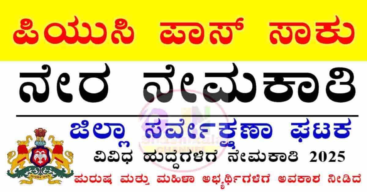 DHFWS Chikkamagaluru Recruitment 2025