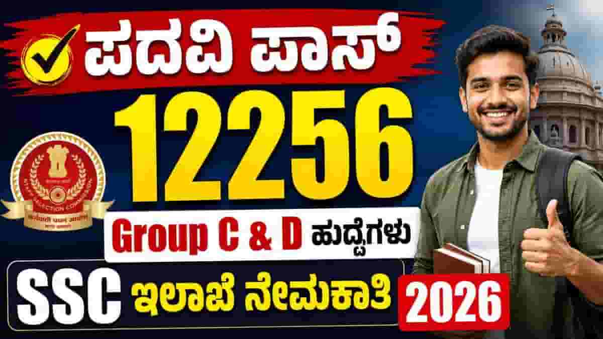 SSC CGL 2026 Notification Out | 12,256 Vacancies | full detail in Kannada