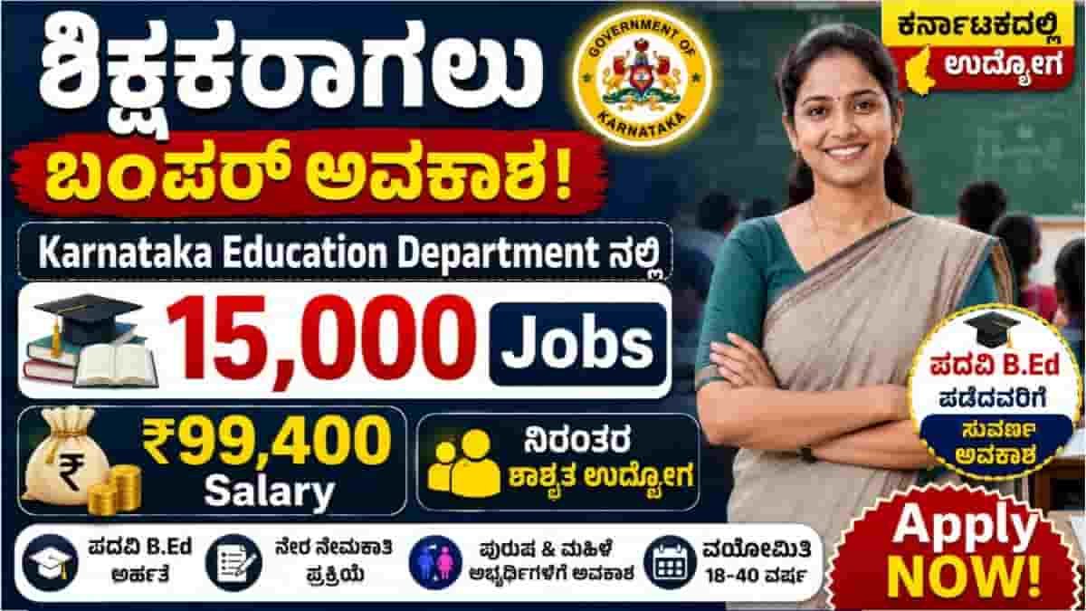 Karnataka Education Department Recruitment 2026